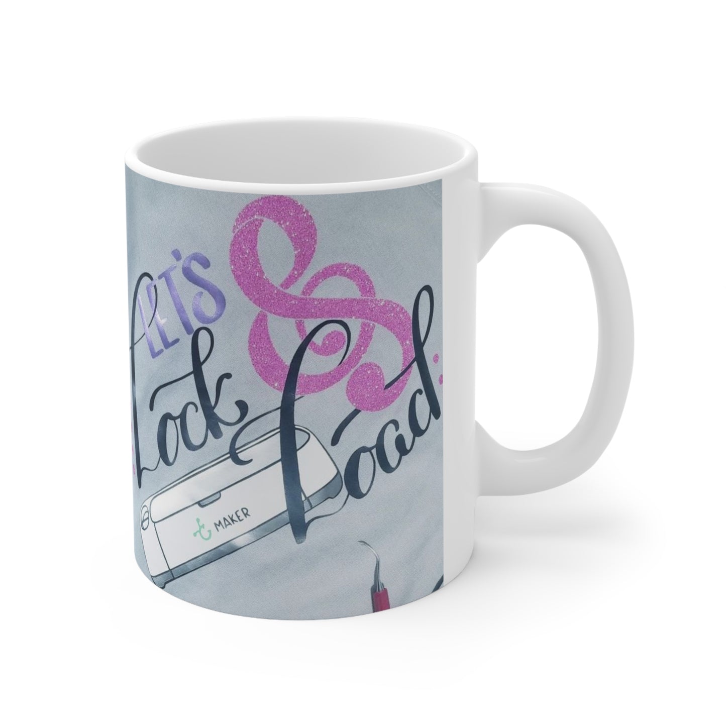 Ceramic Mug 11oz Let's Lock and Load CricutMaker