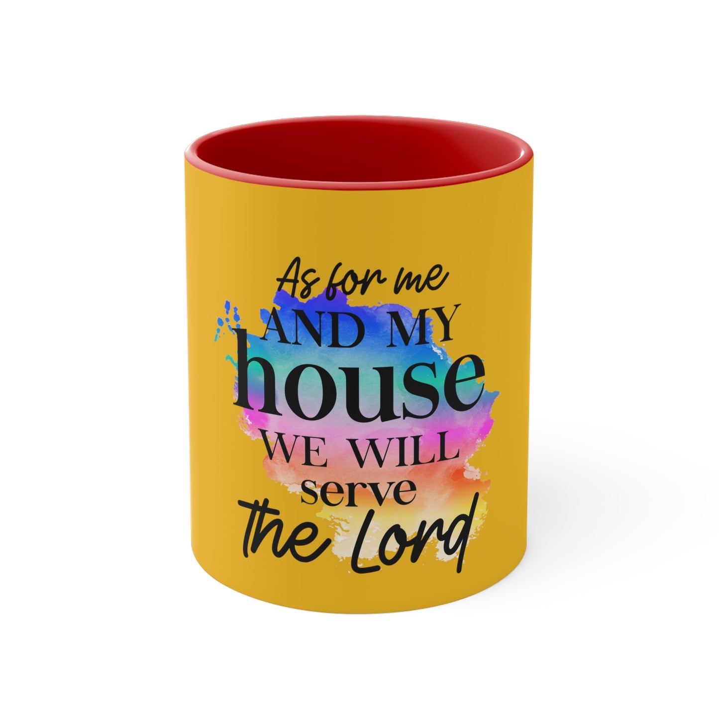As for me and my house Accent Coffee Mug, 11oz