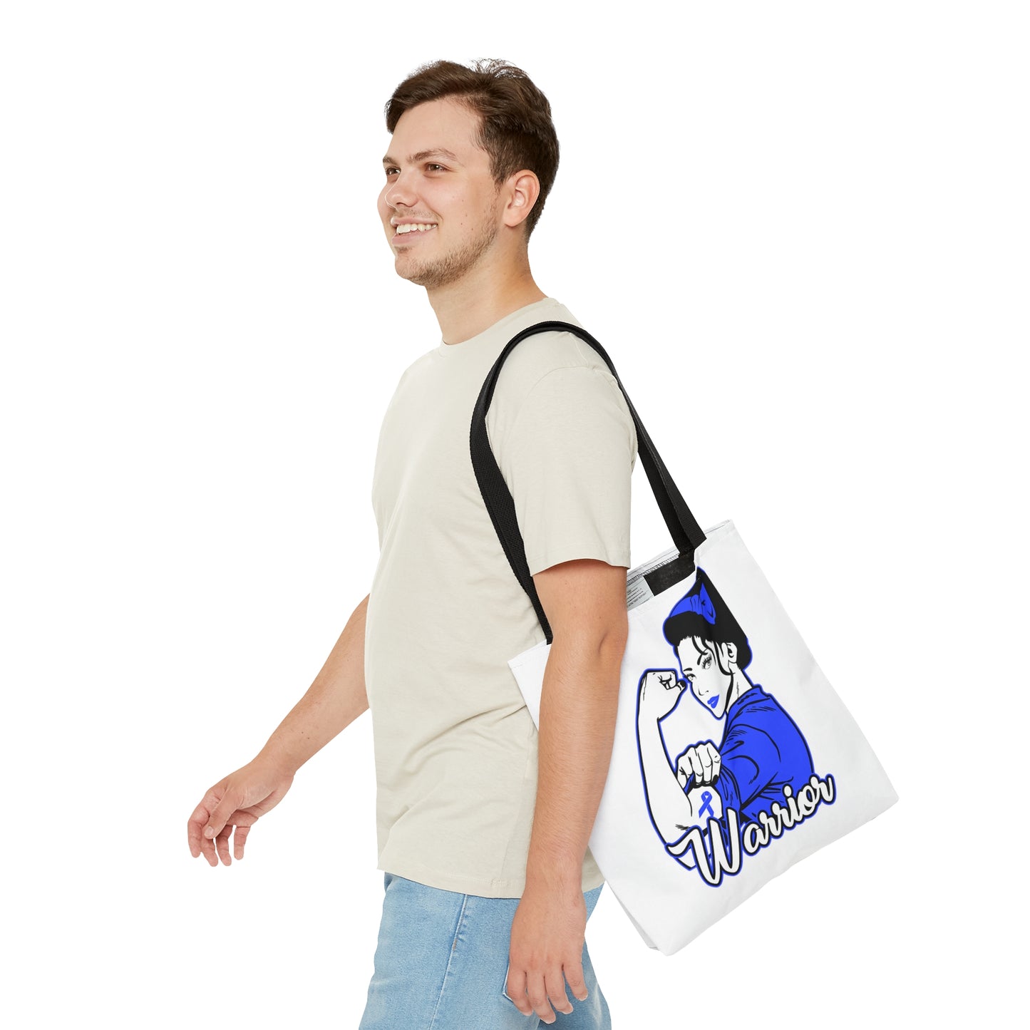 Cancer Survivor Tote, Colorectal Cancer Awareness, donation of proceeds