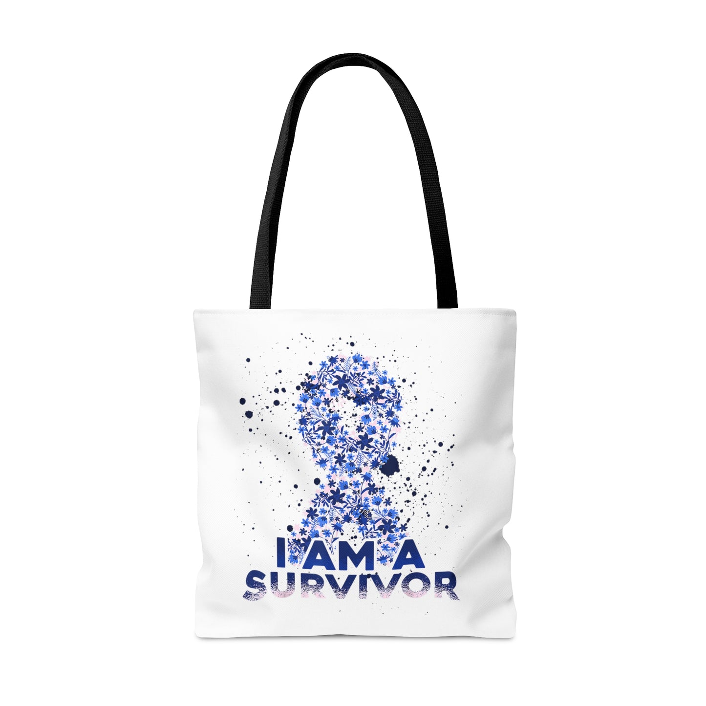 Cancer Survivor Tote, Colorectal Cancer Awareness, donation of proceeds