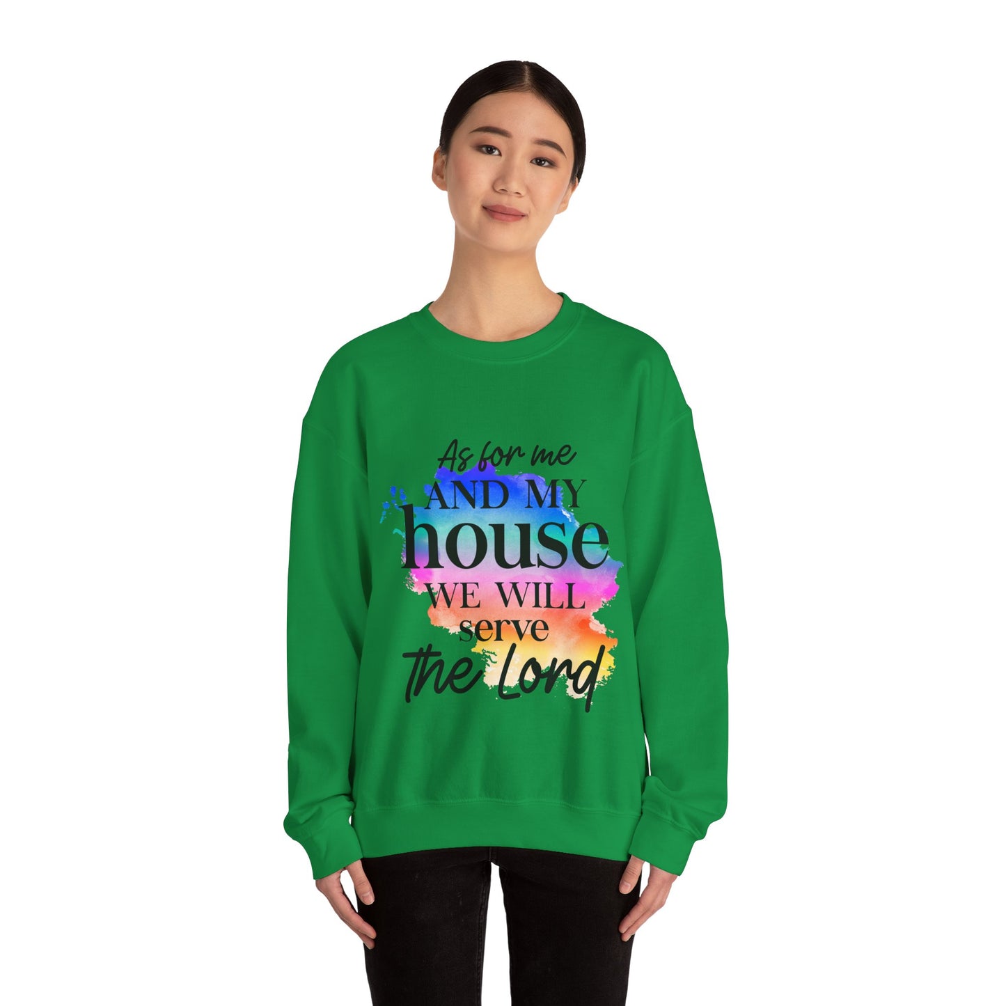 As for me and my house Unisex Heavy Blend Crewneck Sweatshirt