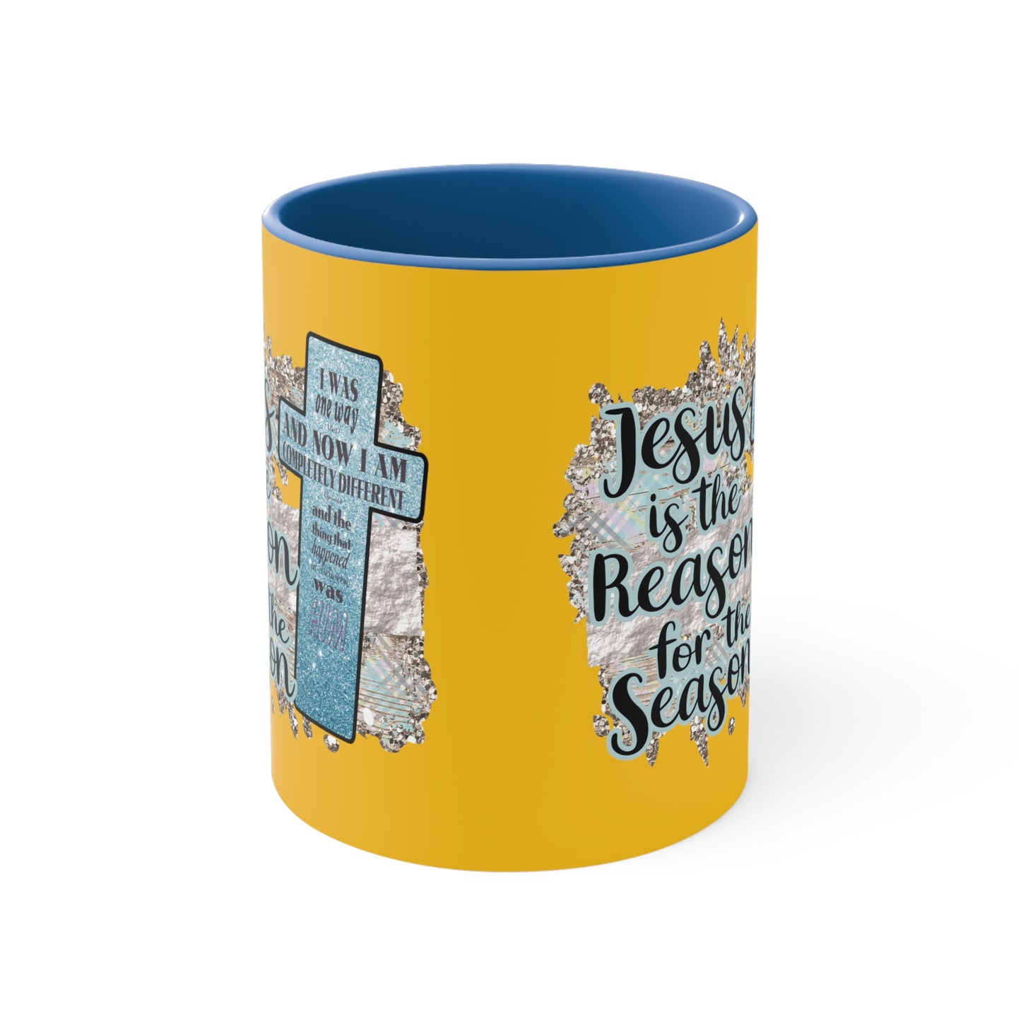 Jesus is the reason for the Season-Accent Coffee Mug, 11oz