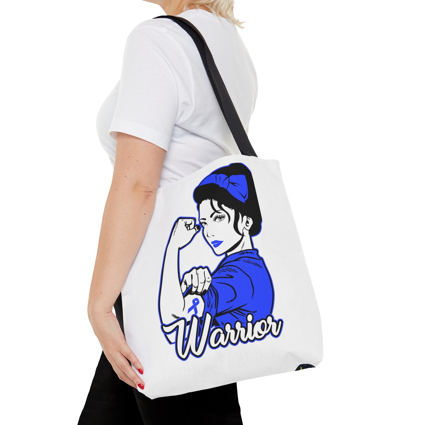 Cancer Survivor Tote, Colorectal Cancer Awareness, donation of proceeds