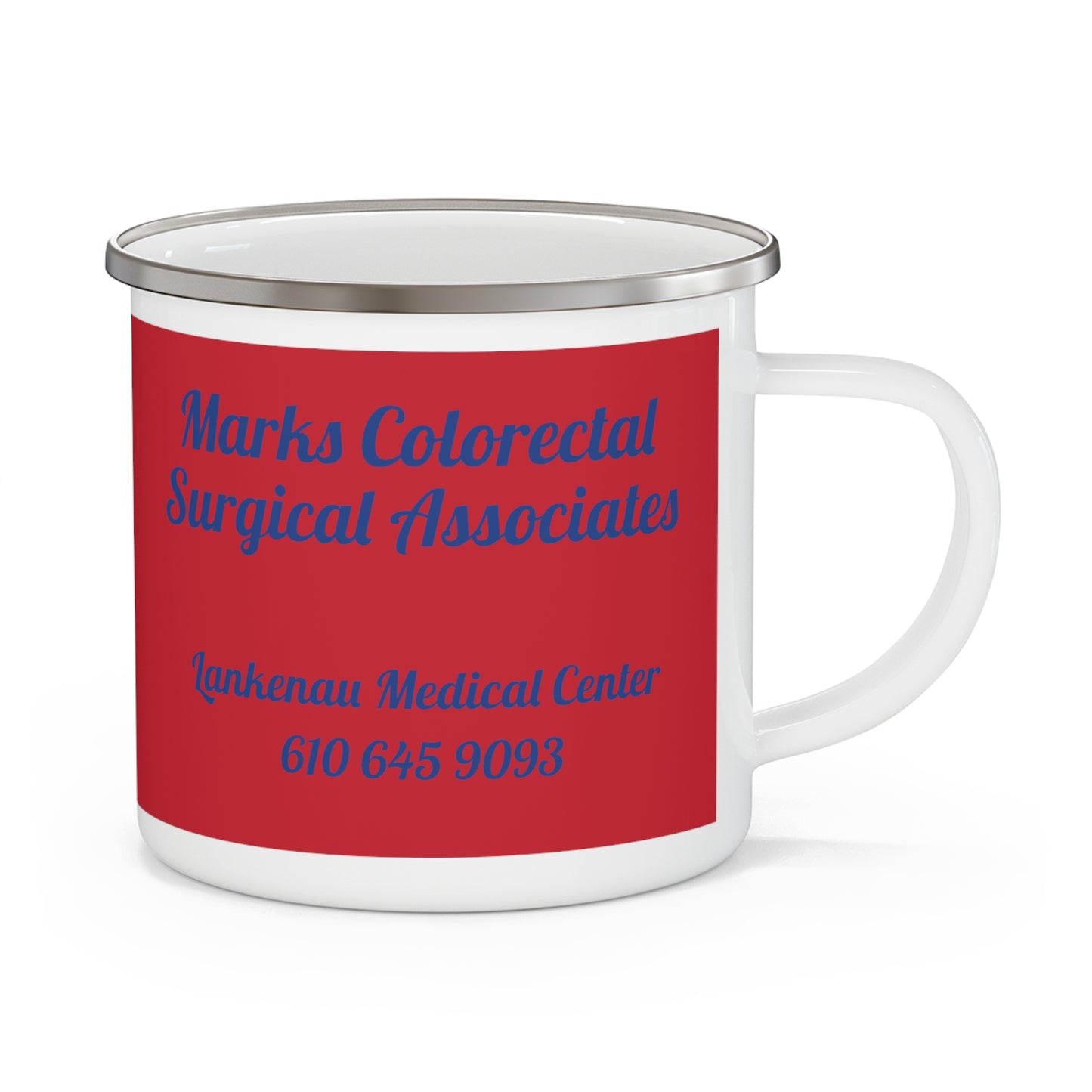 Colorectal Cancer Survival, cancer awareness,Enamel Camping Mug, donation of proceeds