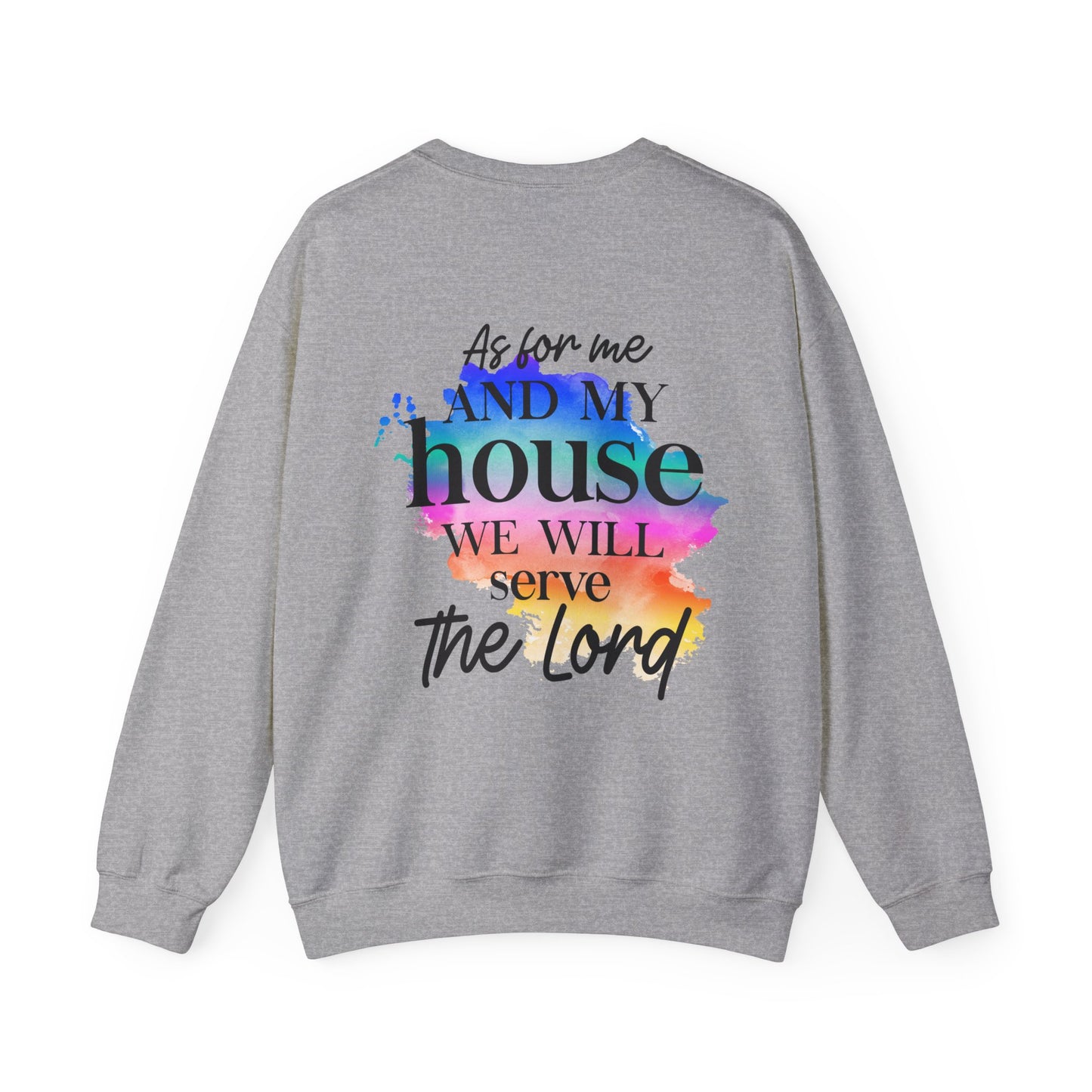 As for me and my house Unisex Heavy Blend Crewneck Sweatshirt