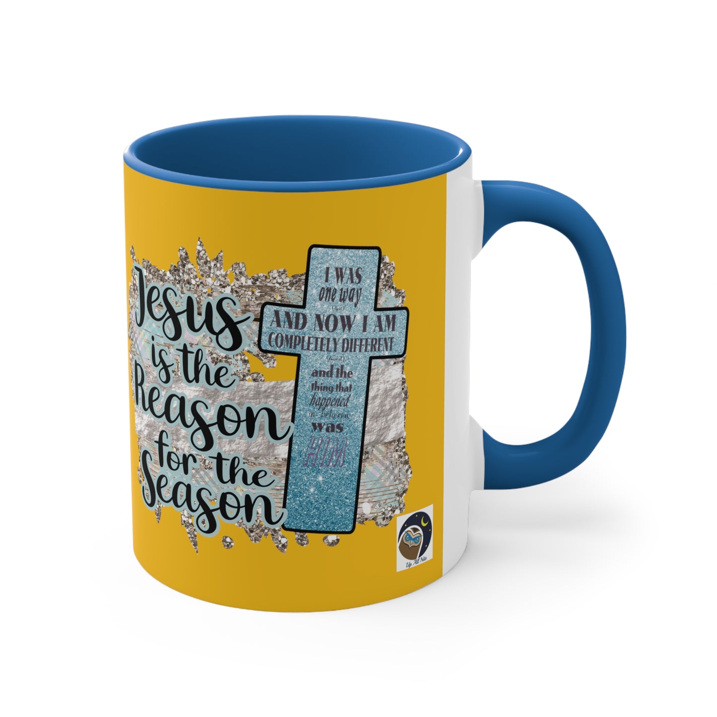Jesus is the reason for the Season-Accent Coffee Mug, 11oz