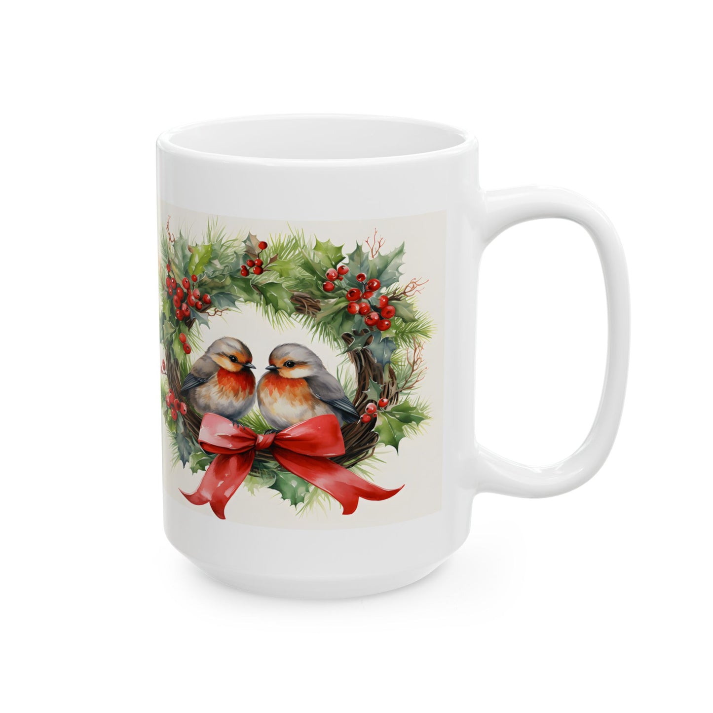 Festive Holiday Mug, Coffee Cup, Xmas Drinkware, Perfect Gift, Winter Decor, Cute Kitchenware
