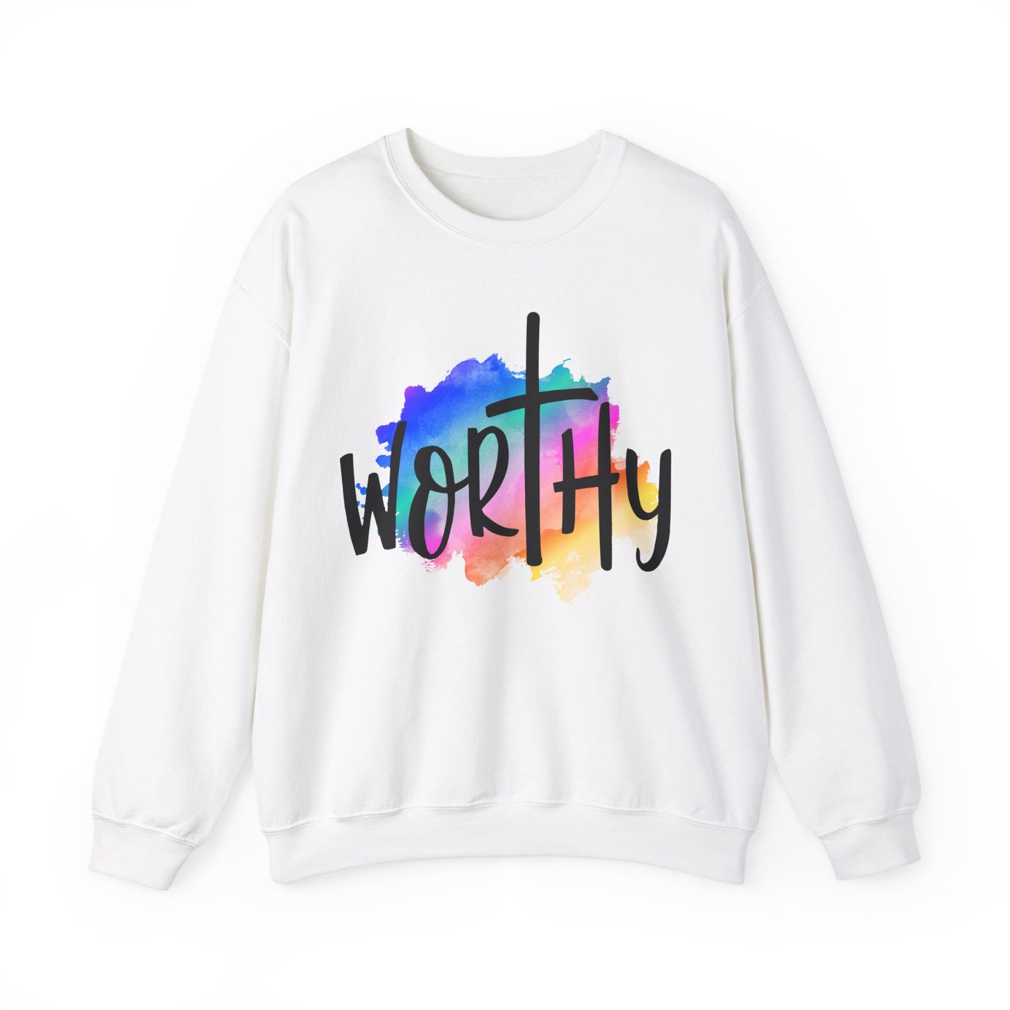 WORTHY    Unisex Heavy Blend Crewneck Sweatshirt