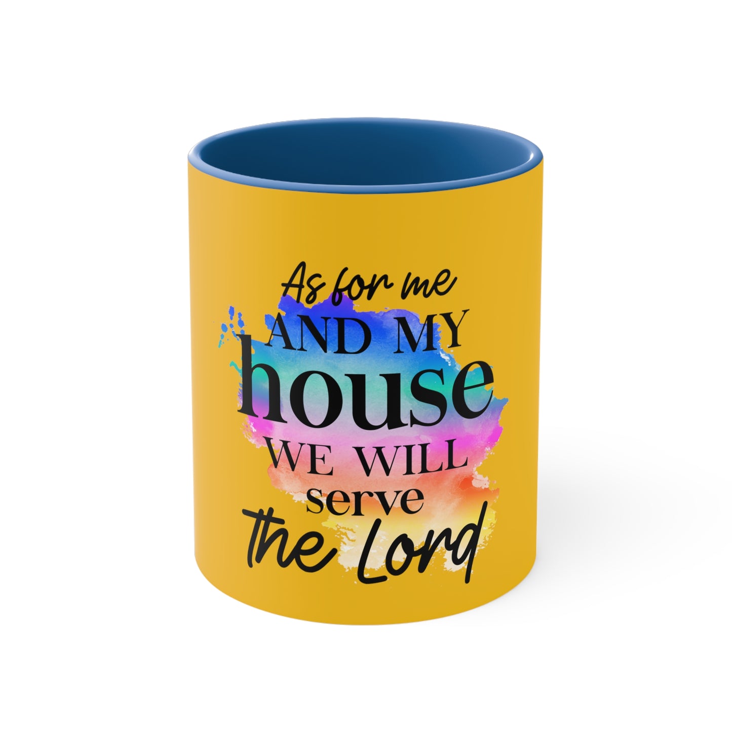 As for me and my house     Accent Coffee Mug, 11oz