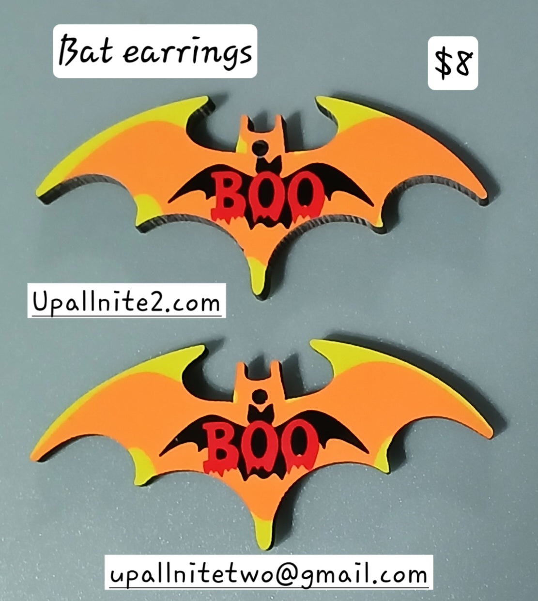 BOO Bat earrings