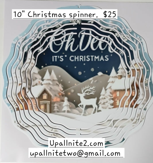 Oh Deer.   It's Christmas  spinner