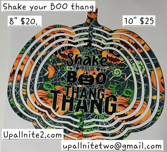 Shake your BOO Thang pumpkin spinner.