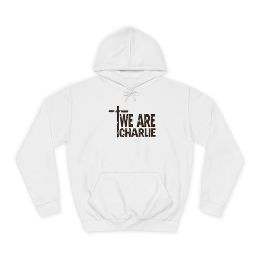 Unisex College Hoodie with 'WE ARE CHARLIE' Design - Cozy, Stylish, Perfect for Students, Gift Idea for Graduation, College Apparel, [...]