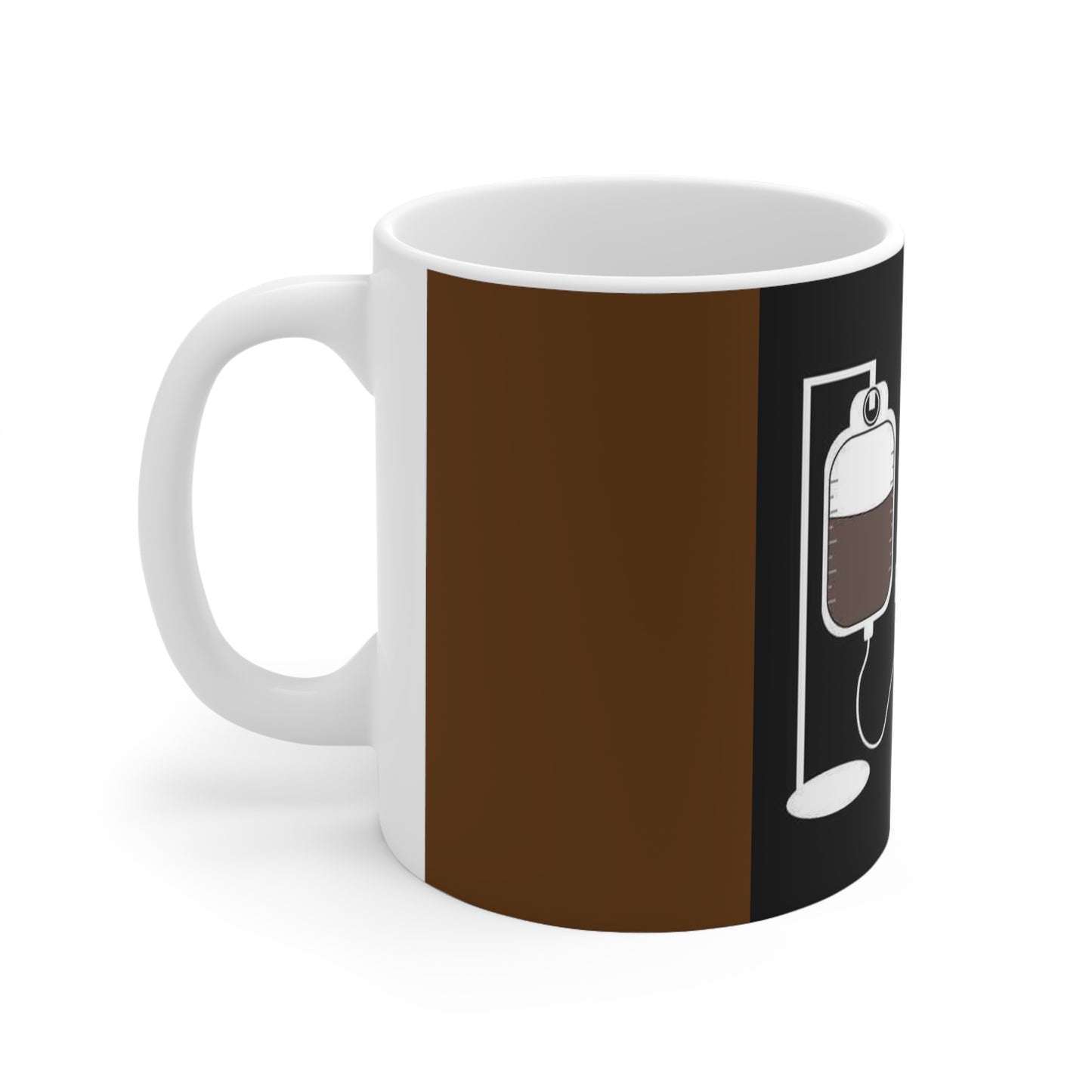 Ceramic Mug 11oz    In case of accident my blood type is coffee