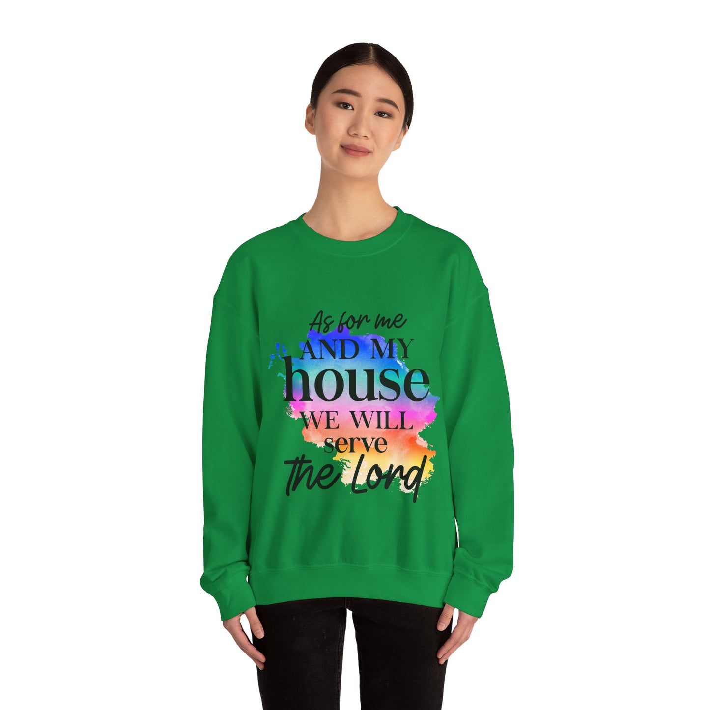 As for me and my house         Unisex Heavy Blend Crewneck Sweatshirt