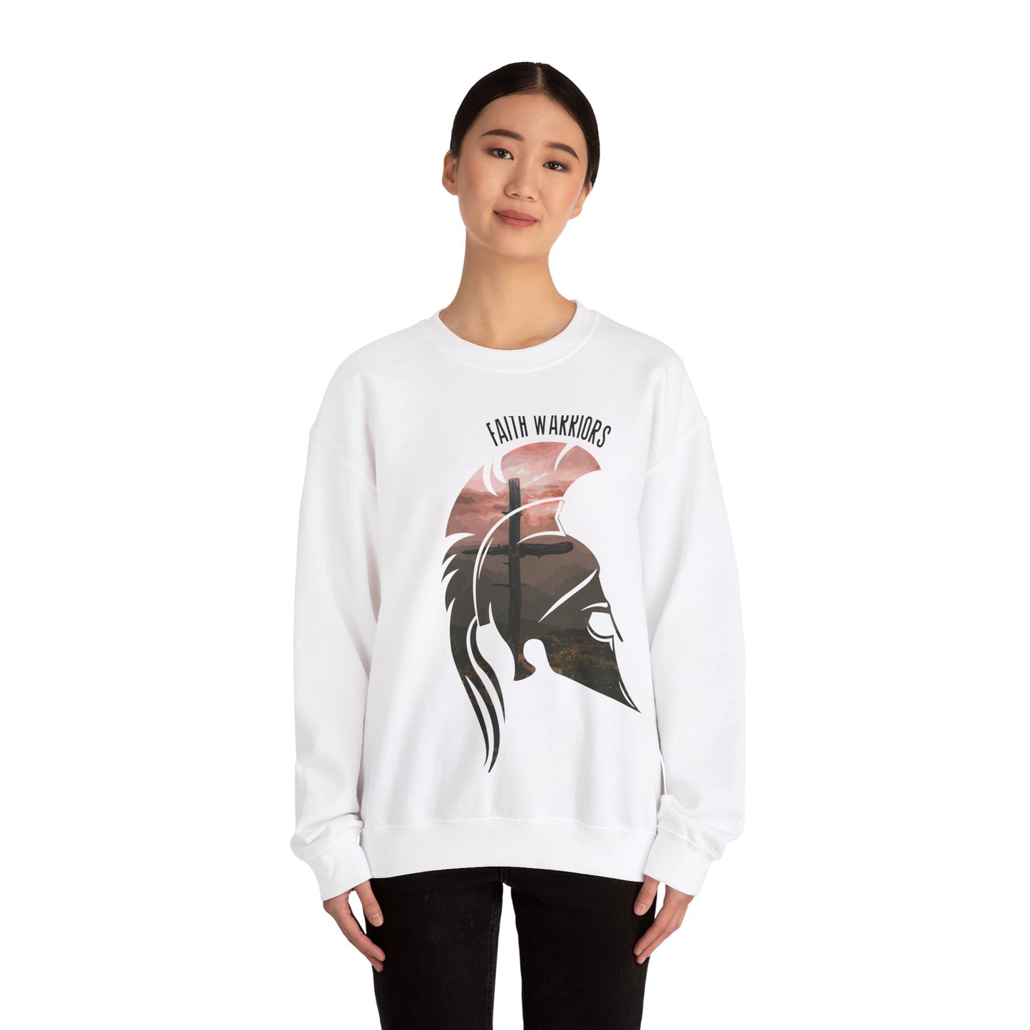 FAITH WARRIOR  Unisex Heavy Blend Crewneck Sweatshirt