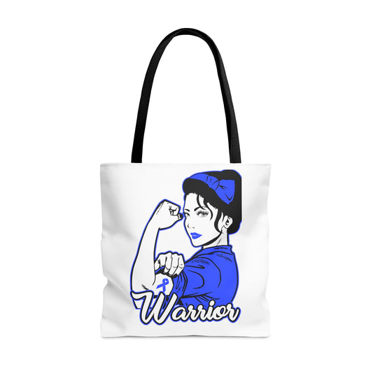 Cancer Survivor Tote, Colorectal Cancer Awareness, donation of proceeds