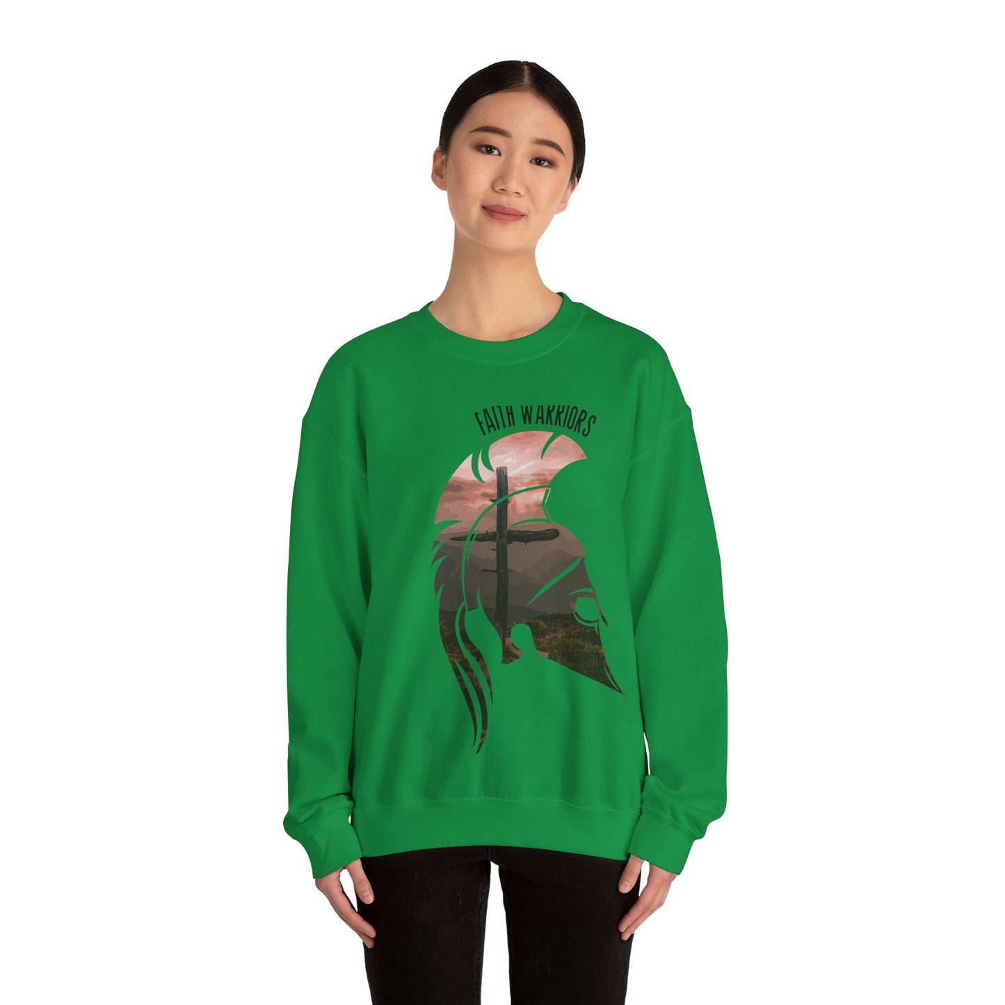 FAITH WARRIOR  Unisex Heavy Blend Crewneck Sweatshirt