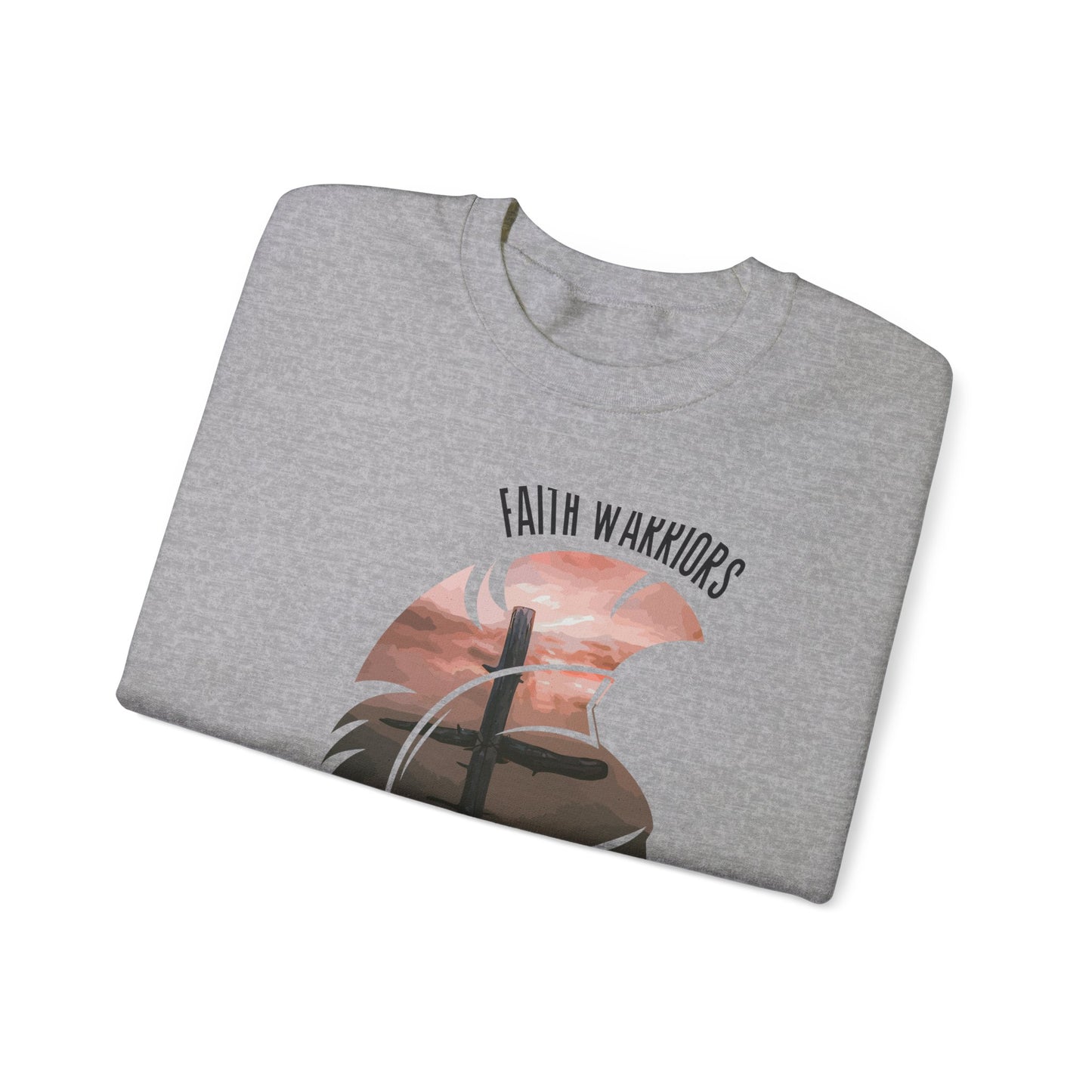 FAITH WARRIOR  Unisex Heavy Blend Crewneck Sweatshirt