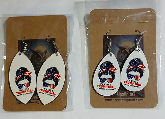 still a Trump girl earrings